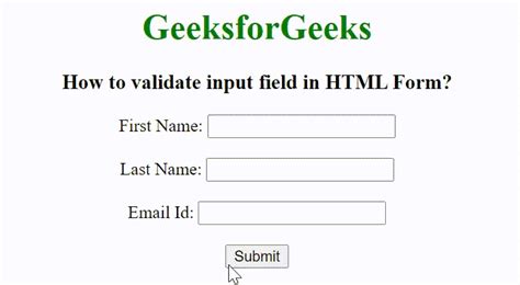 html input text pattern validation