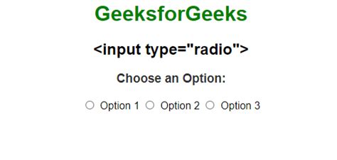 html input type radio example