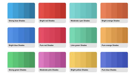 html light color codes
