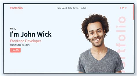 html portfolio examples