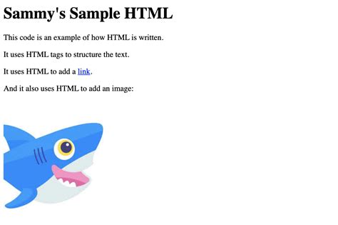 html sample code with source code