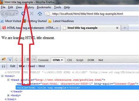 html set title attribute javascript