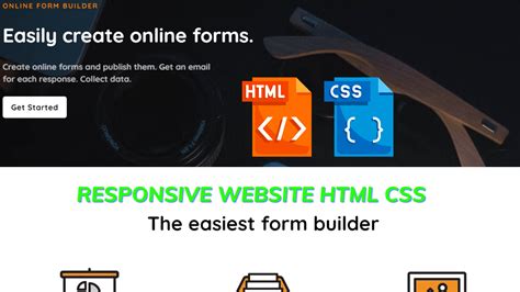 html web page examples with source code and css
