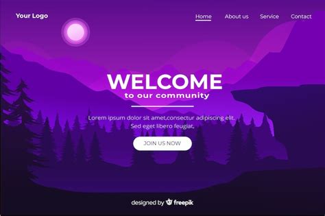 html welcome page example