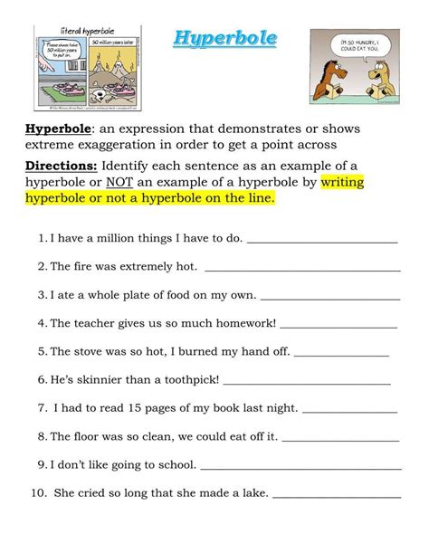 hyperbole for grade 4