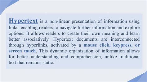hypertext and intertext in reading and writing ppt free download