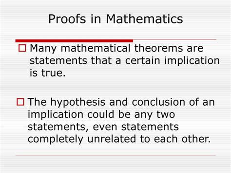 hypothesis and conclusion in math