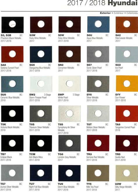 hyundai accent color code