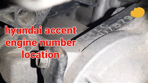 hyundai accent engine number