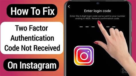 i forgot my instagram two factor authentication code