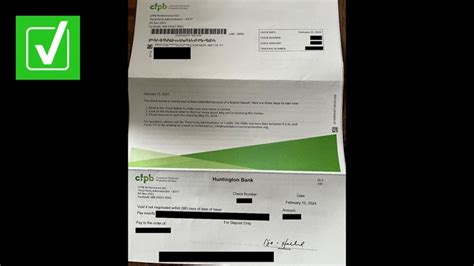 i got a check from cfpb is it real
