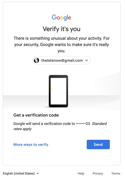 i got a text saying google verification code