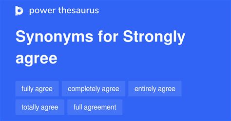 i strongly agree meaning