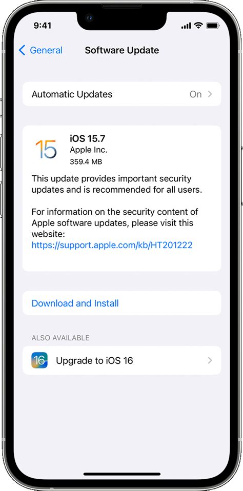 iOS 15.6.1 update installation