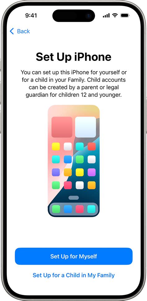 iPhone Setup Screen