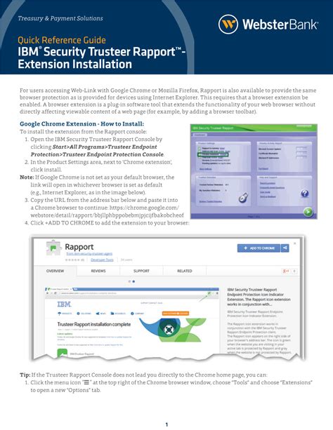 ibm security rapport extension firefox