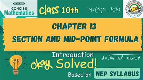 icse class 10 section and midpoint formula