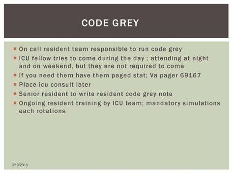 icu code grey
