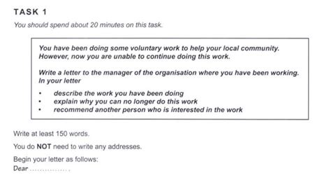 ielts general writing task 1 questions with answers