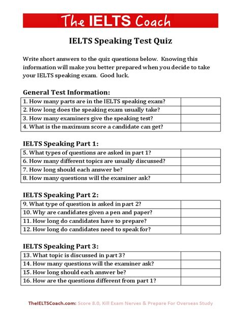ielts speaking test questions with answers pdf