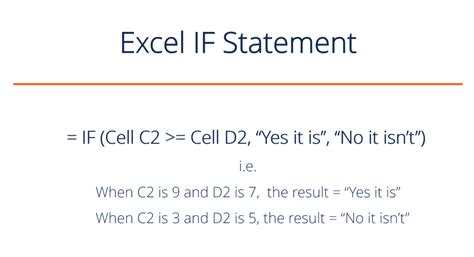if condition formula in excel with example