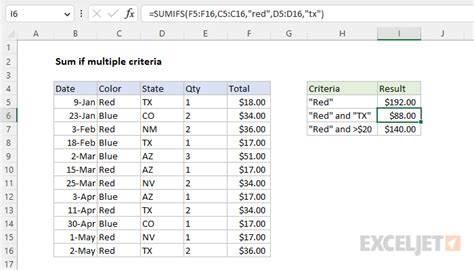 if formulas in excel multiple criteria