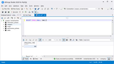 if is null in mysql