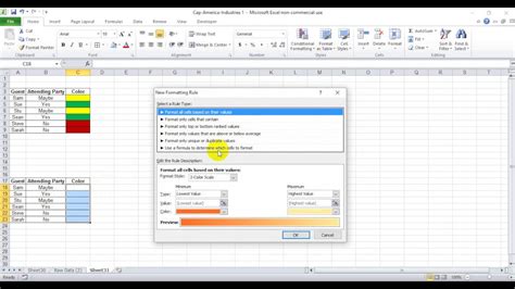 if then statements in excel to change text color