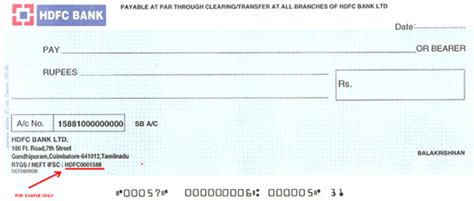 ifsc code format hdfc