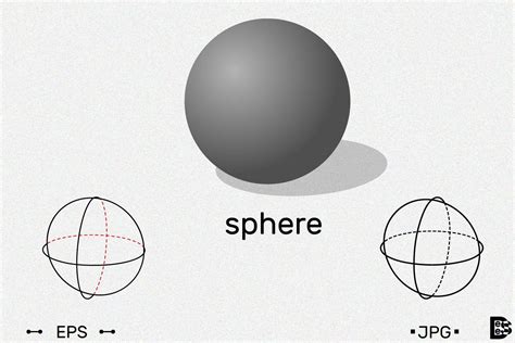 illustration of sphere geometry