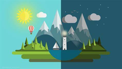 ilustrasi flat design
