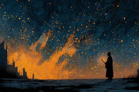 ilustrasi menatap langit