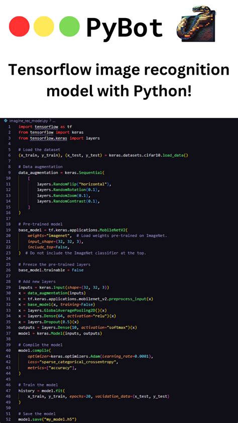 image recognition python code