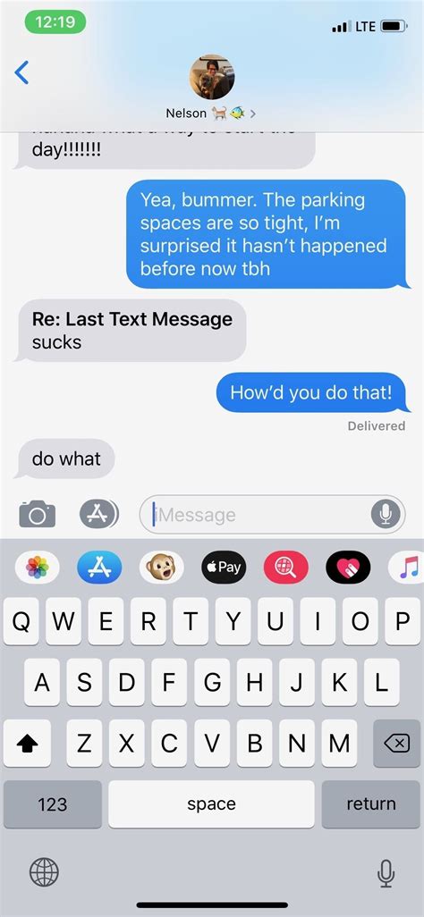 imessage bolding text too small