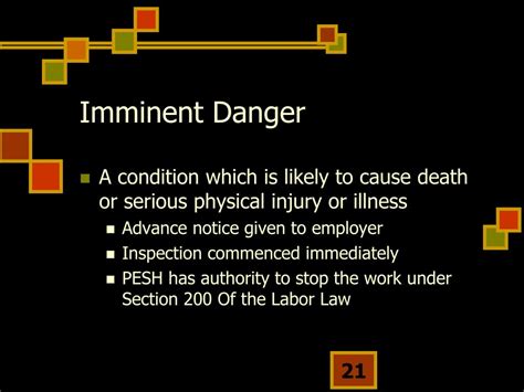 imminent danger meaning in urdu with example