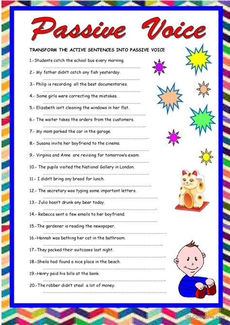 imperative passive voice exercises with answers pdf