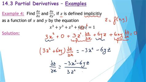 implicit partial differentiation examples
