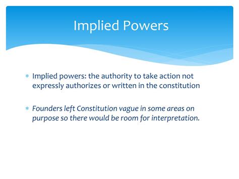 implied powers sentence