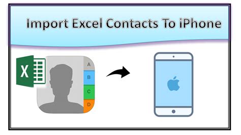 import contact list from excel to iphone