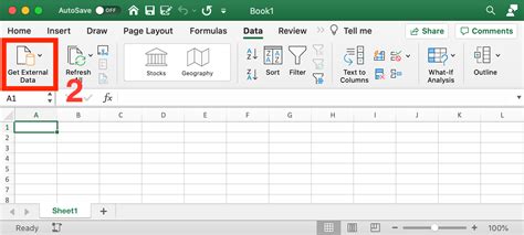 import csv in excel