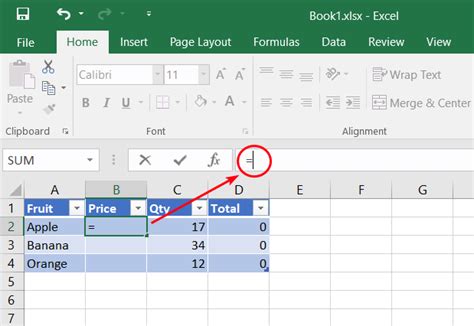 import data excel function