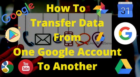 import data from one google account to another