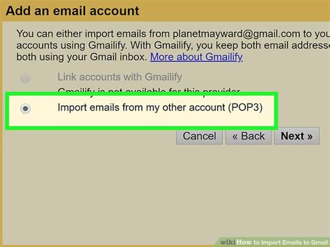 import emails to gmail from file