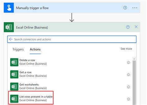 import excel data into sharepoint list power automate