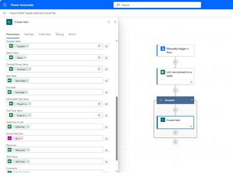 import excel into sharepoint list power automate