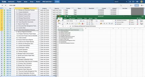 import excel list into jira