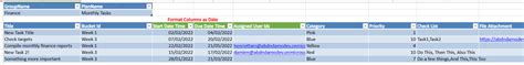 import excel list into planner