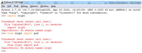 import module error in python