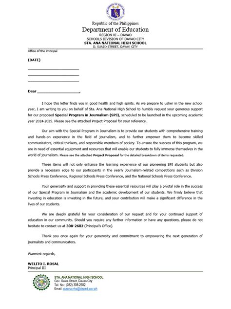 Importance of SPJ report letter