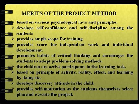 importance of project method in teaching mathematics